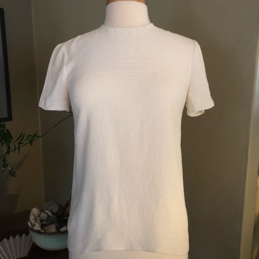 Hellessy white textured shirt